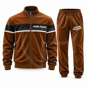 Conjunto Deportivo de Poliéster para Hombre, Chaqueta Deportiva con Cierre Completo y Pantalones a Juego, Fabricante Personalizado, Exportador al por Mayor, OEM - Product Image 1