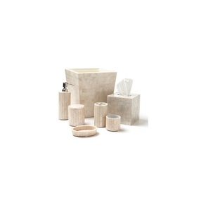 Juego de tocador de nácar premium, accesorios de baño antiguos hechos a mano, elegantes y decorativos, artículos esenciales de lujo para el hogar y hoteles. - Product Image 1