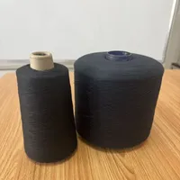 Fil à coudre noir 100% polyester écologique pour broderie, tricot à la main, crochet et point de croix, fil teint 40/2