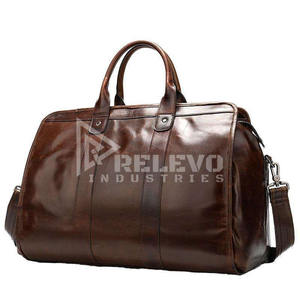 Sac de voyage en cuir véritable de qualité supérieure 30L, approuvé pour les bagages à main en avion, prix bas - Product Image 2