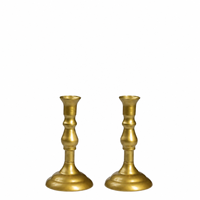 Candelabro alto de latón, decorativo, para velas cónicas, para decoración del hogar, bodas, Navidad.