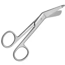 Tijeras de vendaje para electricistas de grado industrial, instrumentos quirúrgicos de acero inoxidable, borde liso y dentado, para zurdos, 3 años de garantía - Product Image 4