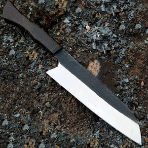 Cuchillos LEGACY BLADES al por mayor, cuchillo de chef hecho a mano de acero al carbono con mango de madera, cuchillo de cocina profesional, fábrica OEM ODM - Product Image 4