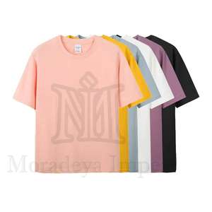 T-shirts 100% coton 1000 pièces blanc uni dépassement surdimensionné imprimé motif site t-shirts t-shirts pour hommes vente en gros - Product Image 6