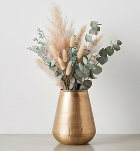 Florero Moderno de Metal de Cobre Martillado para Mesa de Comedor, Sala de Estar, Templo, Oficina y Decoración de Celebraciones de Lujo - Product Image 5