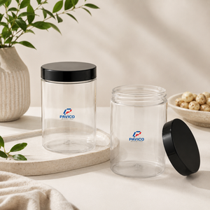 ขวดพลาสติกใสทรงกลมขนาด 750 มล. พร้อมฝาเกลียวสีดำ บรรจุภัณฑ์เครื่องสำอาง ขายส่งจากโรงงานผู้ผลิตในเวียดนาม - Product Image 6