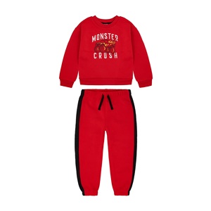 Ensembles de vêtements deux pièces pour bébé garçon, en mélange de coton, vêtements de printemps pour enfants, survêtement ample, pulls, hauts, pantalons, tenues pour tout-petits - Product Image 1