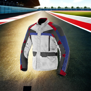 Chaqueta de Motocicleta de Cuero Unisex de Manga Larga con Bloques de Color, Transpirable, Resistente al Viento, para Carreras, para Todas las Estaciones, Estilo Adulto, Personalizable - Product Image 6