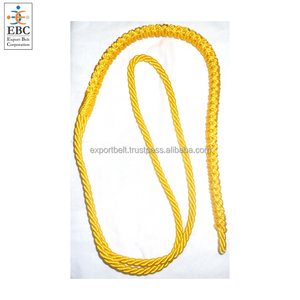Cordons et lanières uniformes pour sifflets, cordons d'épaule en soie, lanières d'épaule cérémonielles en coton, polyester et fil métallique avec crochet - Product Image 6