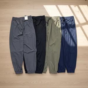 Pantalon de survêtement noir pour homme en toile de haute qualité, à lacets, avec poches latérales, formel, respirant, séchage rapide, écologique et léger - Product Image 6