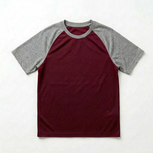 High Quality Men Cotton <b>T</b>-<b>Shirt</b> 180gsm Oversized <b>Raglan</b> <b>Sleeve</b> Custom Logo Streetwear Casual Fashion Summer Wear Pakistan Manufa - Product Image 1