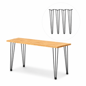 22-inch Iron Furniture Legs with Easy Installation 880lb Load Heavy Duty Stainless Steel Modern DIY Dining Desk EDPTBL023 - Product Image 1