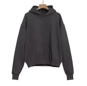 เสื้อฮู้ดดี้ฮิปฮอปผู้ชายไซส์ใหญ่ สีพื้น ผ้าฝ้าย ระบายอากาศได้ดี สไตล์สตรีทแวร์ - Product Image 2