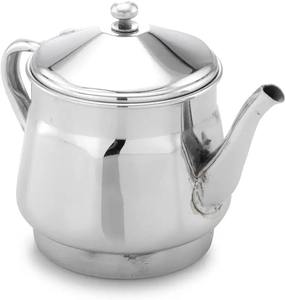 Cafetera Árabe de Acero Inoxidable, Estilo Tradicional Dallah, Tetera de Metal con Tapa para Uso Doméstico - Product Image 1