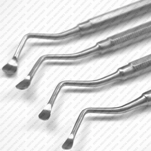 4 PCS Lucas Bone Curettes Fig No 85 86 87 88 Dental Surgical Bone Curettes Stainless Steel Oral Surgery Curettes Instruments CE - Product Image 5