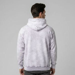 Custom Distressed Heavyweight Men's Acid Wash Hoodie Winter Pullover 100% Polyester Digital <b>Printing</b> Customizable - Product Image 2