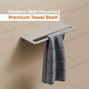 Étagère de rangement polyvalente pour serviettes avec finition polie pour usage professionnel en salon et gestion des installations sanitaires de bureaux de direction - Product Image 2