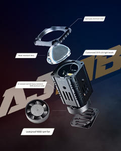 2025 venta al por mayor Mini luz antiniebla blanca/amarilla faro Led 12W para conducción de motocicletas 12W hecho en Taiwán - Product Image 2