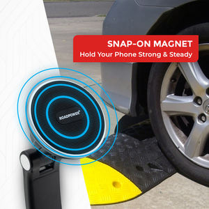 Support magnétique réglable pour téléphone portable Roadpower (RP-MH-536-BK) pour voiture, avec ventouse à bras long et rotation à 360° °   Rotation et adhérence puissante - Product Image 3