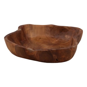 Handmade Wooden Bowl Carved Wabi Sabi Style For Food Serving And Home Decor At <b>Cheap</b> Price - Product Image 1