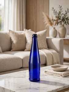 Glass Flower Vase Bottle Shape Industrial Tabletop Decorative Durable Waterproof Eco-Friendly Diwali Anniversary Home <b>Decor</b> - Product Image 1