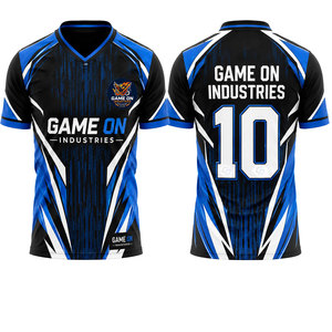Camiseta Deportiva de Fútbol Personalizada al por Mayor, Ligera, 100% Poliéster, Original, de Secado Rápido, Cuello en V Retro, Tendencia Actual - Product Image 1