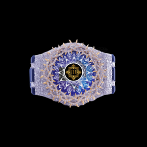 Reloj Deportivo Cuadrado de Lujo Unisex con Moissanita VVS Personalizada, Correa de Goma Azul Resistente al Agua 3BAR - Product Image 4