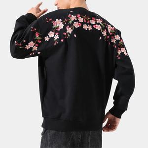 Premium Quality Winter Men's <b>Embroidery</b> <b>Sweatshirt</b> 100% Cotton Fleece Oversized Customizable Embroidered <b>Sweatshirt</b> for Men - Product Image 4