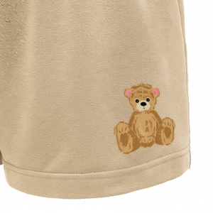 Shorts décontractés d'été pour hommes en coton 100% tricoté, coupe ample, taille mi-haute, couleur unie, séchage rapide, doux, respirant, avec logo frontal et braguette boutonnée - Product Image 2
