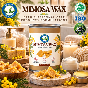 Cire florale naturelle de Mimosa 1KG pour formules de savons et soins corporels, cire cosmétique botanique d'Acacia Decurrens du Madhya Pradesh - Product Image 4