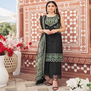 Ramsha Volume ANDAAZ Luxury Lawn Collection Pakistani Indian Shalwar Kameez Trajes Ropa de fiesta formal en tela de césped de alta calidad - Product Image 3