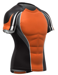 Custom <b>Printed</b> Running T Shirt Men Breathable Quick Dry Gym Workout Clothing - Product Image 2