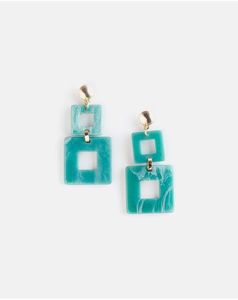 ต่างหูแฟชั่นพิมพ์ลายสีสันสดใส ต่างหูพิมพ์ลายสำหรับผู้หญิง ของขวัญวันเกิดสำหรับเธอ สร้อยคอ เครื่องประดับแฟชั่น - Product Image 1