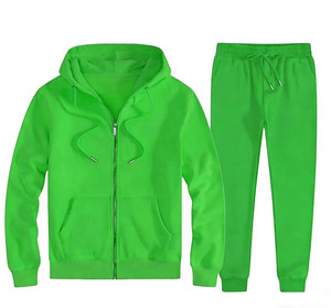 Chándal de Invierno 100% Algodón con Capucha, Corte Regular, Cierre con Cordón, Transpirable, con Cremallera, de Alta Calidad para Hombre - Product Image 1