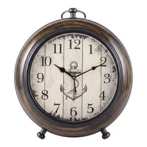 Horloge de cheminée triangulaire unique, surface texturée foncée, bordure dorée, chiffres romains, élégante, artisanale, pour la maison, le bureau, ou comme cadeau - Product Image 2