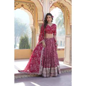 Ropa De Boda Desinger Lehenga Choli Con Duppta - Product Image 4
