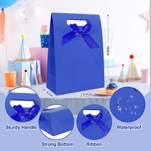 Set di 4 Sacchetti Regalo di Media Dimensione 7 X 4 X 10 Pollici con Manici per Feste, Compleanni, Matrimoni e Altre Occasioni - Product Image 3