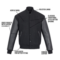 Blouson universitaire pour homme en toile rembourrée, coupe ample, style vintage street racing, color block, avec logo frontal, grande taille, personnalisable, OEM, vente en gros