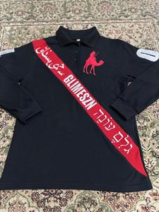 Polo de Manga Larga para Hombre, Negro, Rojo, Camel, Bordado, Informal, Algodón Oxford, Transpirable, Diseño con Logotipo Frontal, Precio Económico, OEM - Product Image 3