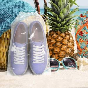 Sacs à chaussures transparents avec cordon de serrage 10'' x 14'' – Lot de 50 sacs de rangement de voyage en plastique imperméable de 2 mil - Product Image 6