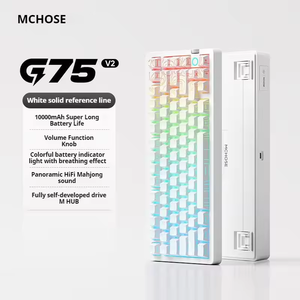 คีย์บอร์ดเกมมิ่งไร้สาย MCHOSE G75 V2 แบบกลไก 75% พร้อมไฟ RGB Backlit รองรับ Hot Swap โหมดที่สาม สำหรับเดสก์ท็อป - Product Image 4