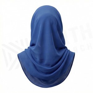 Hiyab de Chifón de Color Sólido para Mujer, Transpirable, para Uso Diario, Pañuelo Islámico - Product Image 2