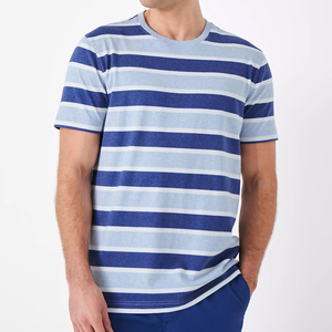 T-shirts noirs personnalisés pour hommes, manches courtes, col rond, 100 % coton peigné, logo frontal, style formel, coupe ample, anti-boulochage, été - Product Image 2