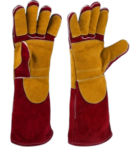 Gants de travail en cuir de vachette renforcé de qualité supérieure, usage général, pour le soudage, avec manchette de sécurité, résistants à la chaleur, très résistants - Product Image 6