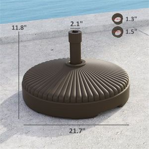 Ombrellone da Giardino e Patio con Palo in Acciaio Inossidabile, Forma Quadrata per Ristoranti, Hotel e Spiagge - Product Image 3