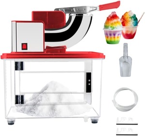 Machine à glace pilée - Machine à glace pilée en acrylique capable de broyer jusqu'à 500 lb de glace par heure pour les fêtes et les événements - Product Image 1
