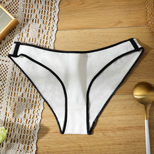 Culottes fines sexy taille basse pour femmes, couleur unie, respirantes, style bikini, en nylon/coton tricoté teint uni, couleur bonbon, pour jeunes filles - Product Image 5