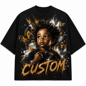 Camiseta Glory personalizada de estilo vintage con estampado DTG, 100% algodón, tela suave, con pedrería, mangas cortas, para uso unisex. - Product Image 1