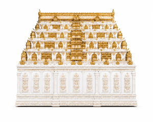 Grand Mandap Rajagopuram pour mariage indien du sud, Mandap tendance sur le thème de Manavarai pour mariage, aux prix de gros du fabricant - Product Image 3