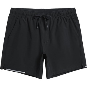 กางเกงขาสั้นกีฬาผู้ชายลำลองสำหรับฤดูร้อน ผ้าเทอร์รี่ แห้งเร็ว ชายผ่า ขอบเอวยางยืดสูง ระบายอากาศดี มีกระเป๋าอเนกประสงค์ ทรงหลวม - Product Image 1